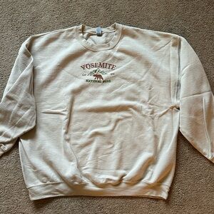 Yosemite National Park Cream Sweater